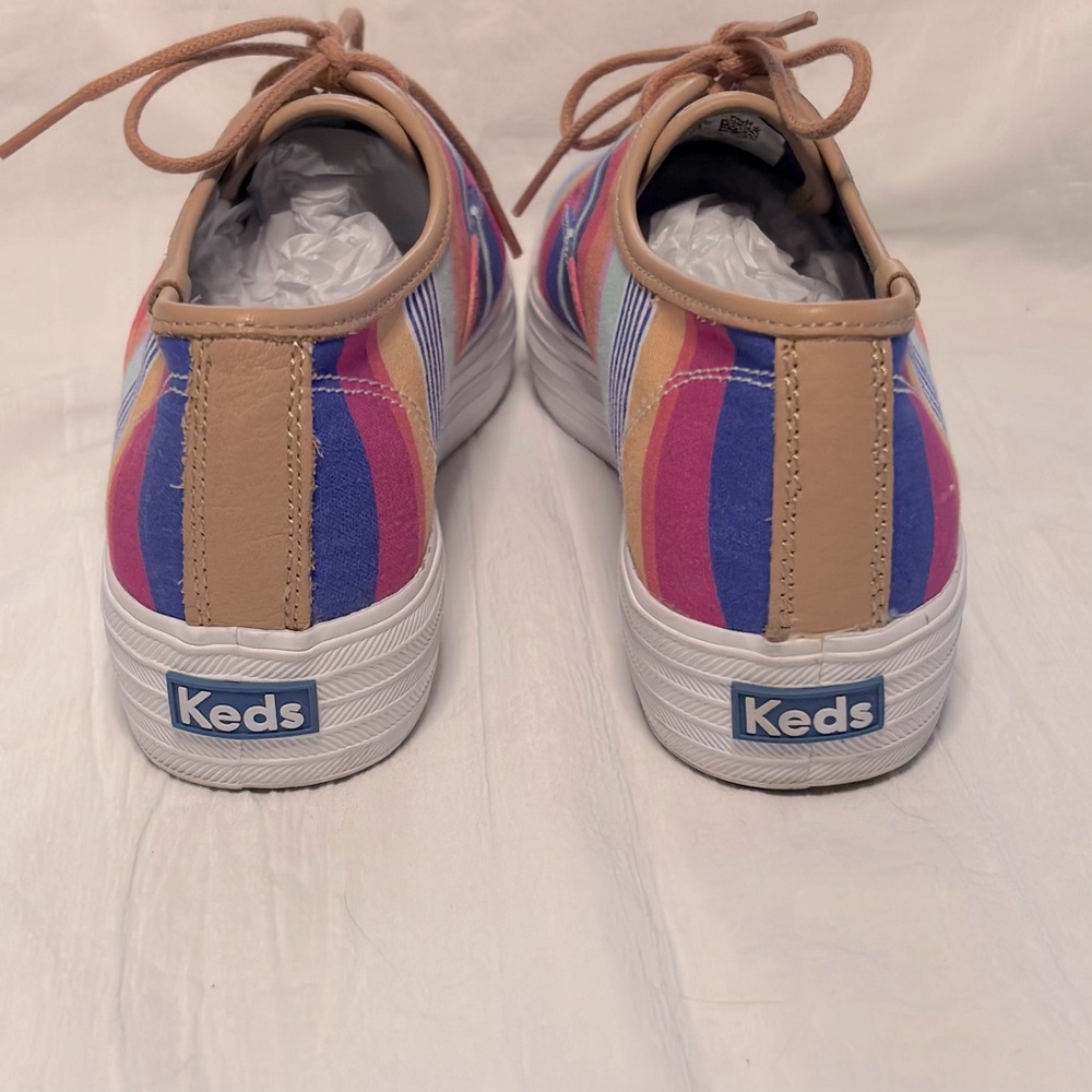 Keds X Sunny Life Striped Canvas Sneakers Multicolor Size 7 Platform Sole - Picture 8 of 12